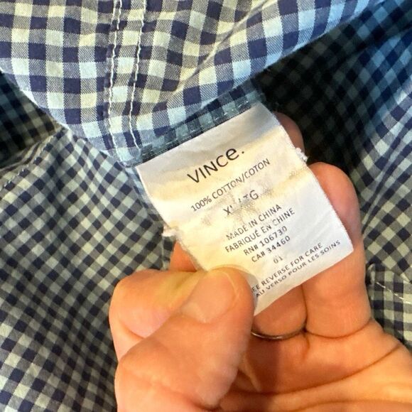 Vince button down collared shirt size XL - Picture 4 of 6